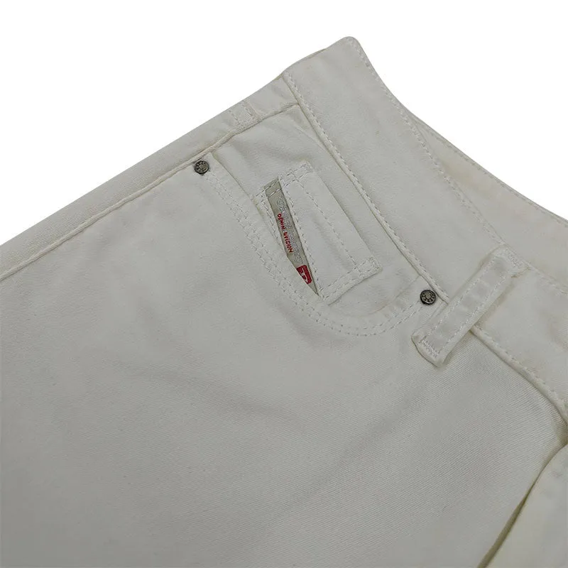 DIESEL DORIS NE 0663V Womens Denim Jogg Jeans Slim Fit Skinny White Sweatpants