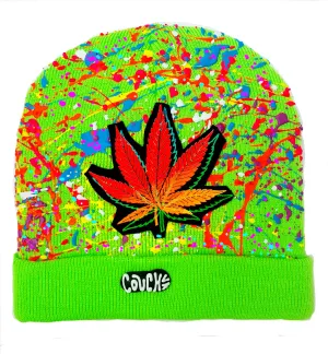 DOUBLE WEEDLEAF BEANIE GREEN