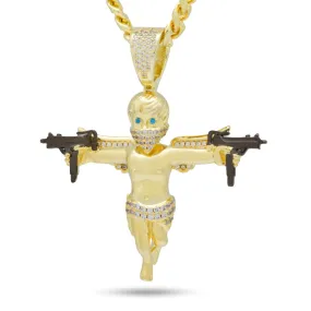 Dual Uzi Angel Necklace