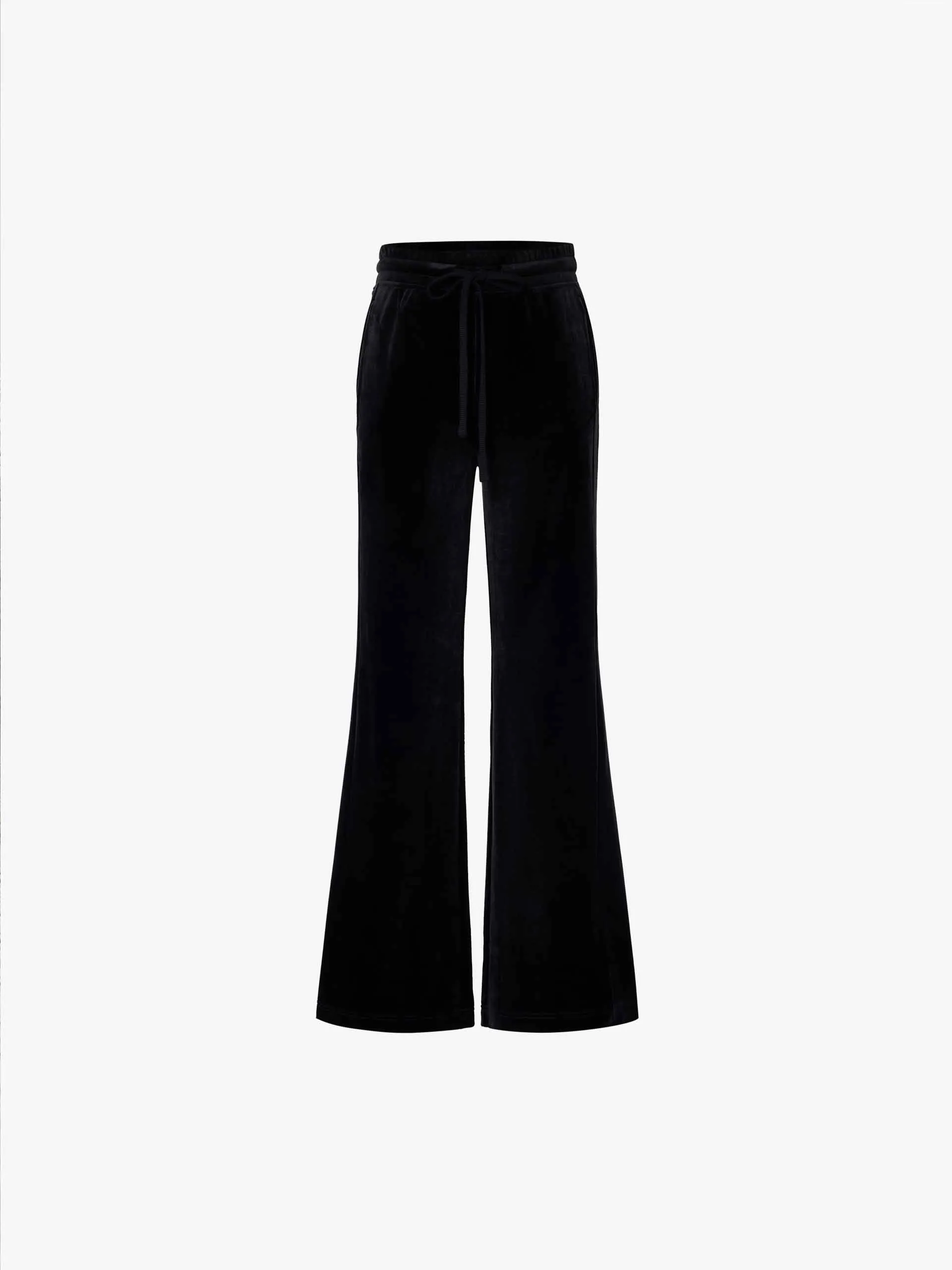 Elastic Waist Velvet Pants