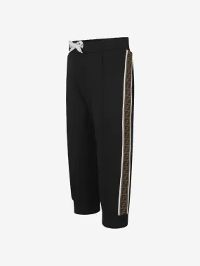 Fendi Kids Technical Sweatpants in Black