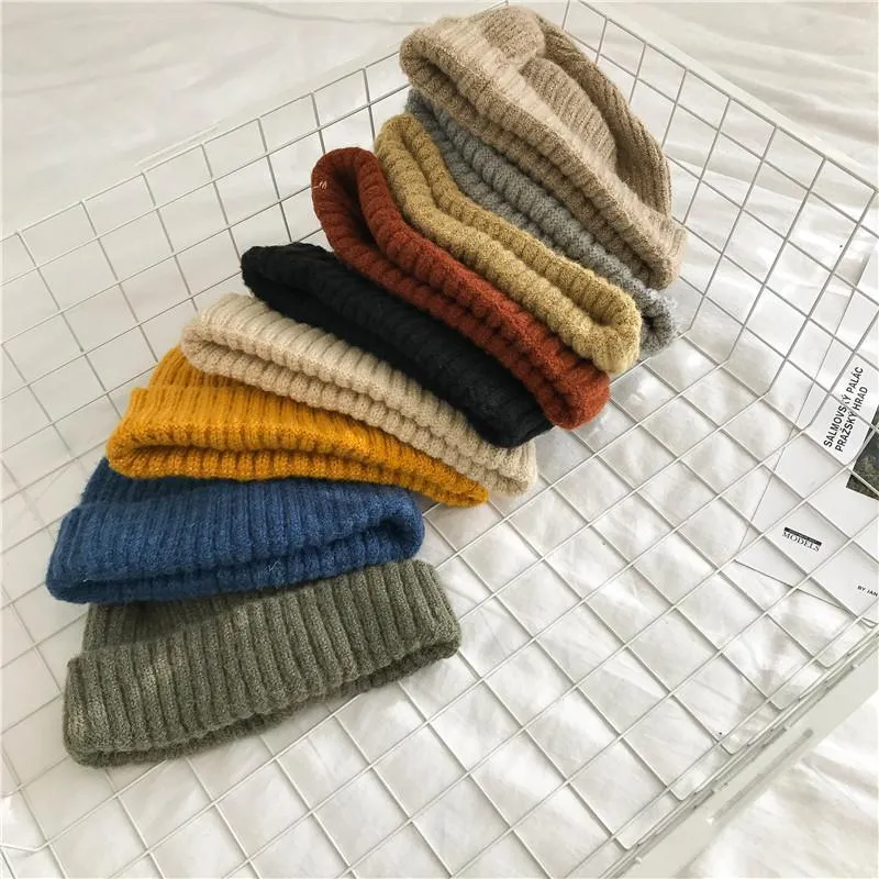 Fisherman Knit Ribbed Turn Up Beanie