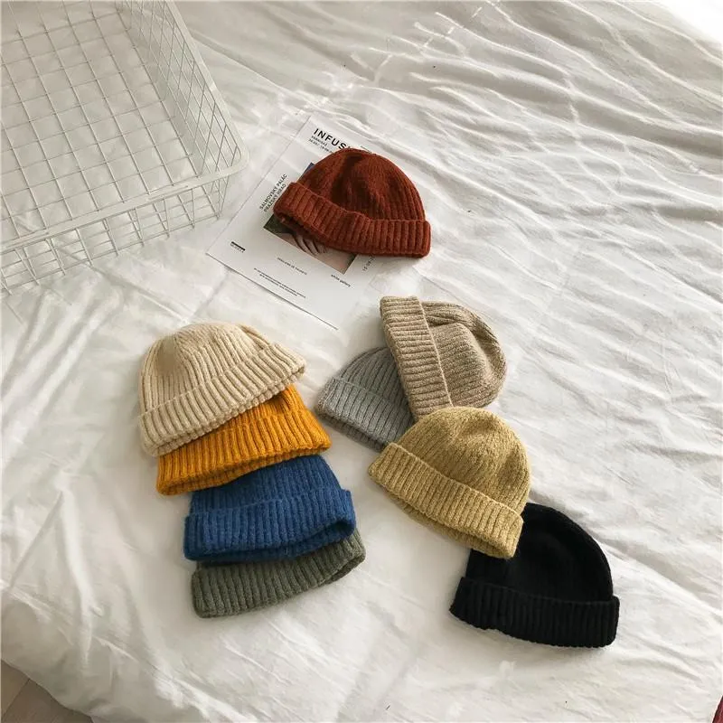 Fisherman Knit Ribbed Turn Up Beanie