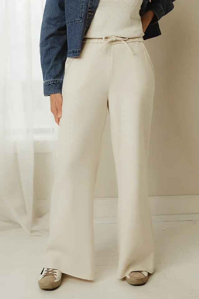 Fleece Wide Leg Sweatpants