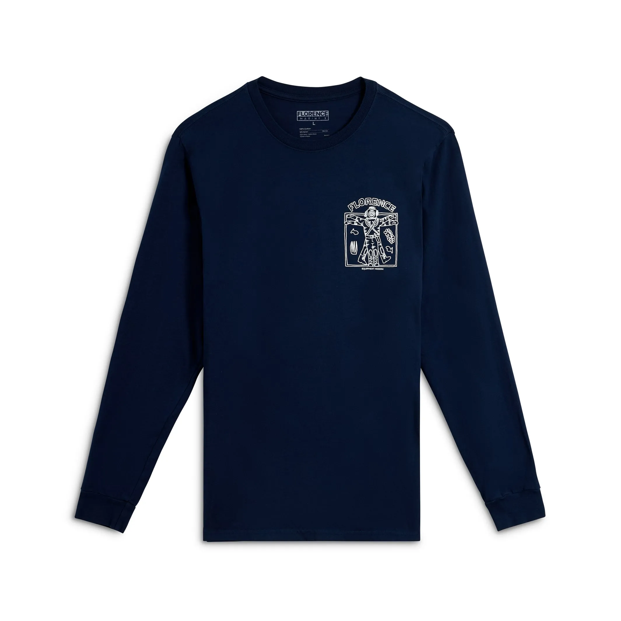 Florence Marine X Aquanaut Long Sleeve T-Shirt Navy