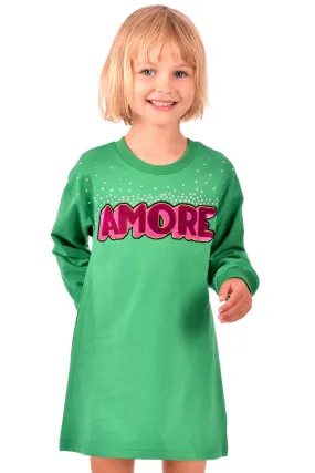 Girls Amore Sweatshirt Dress