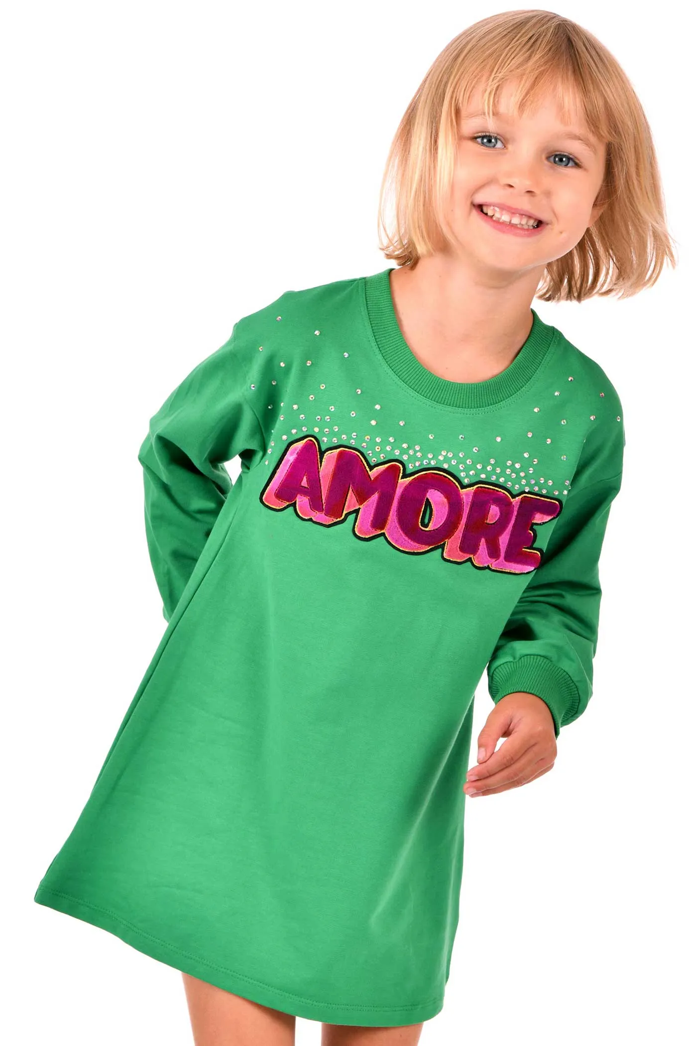 Girls Amore Sweatshirt Dress