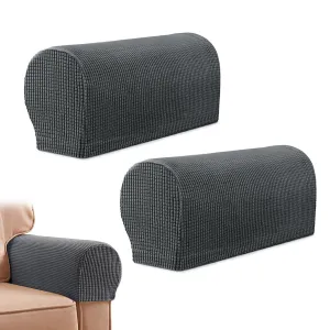 HASTHIP® 2Pcs Elastic Sofa Armrest Cover for Armchairs Spandex Arm Armrest Cover for Reclining Sofa