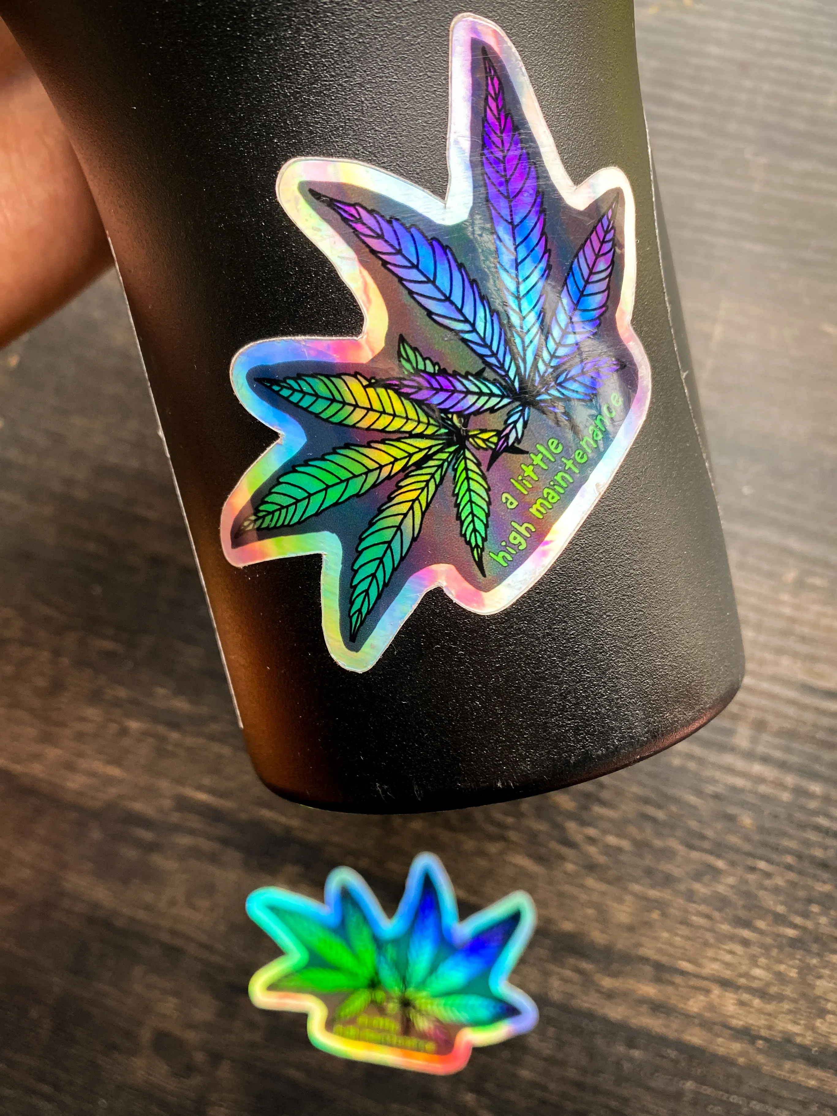 High Maintenance Holographic Sticker