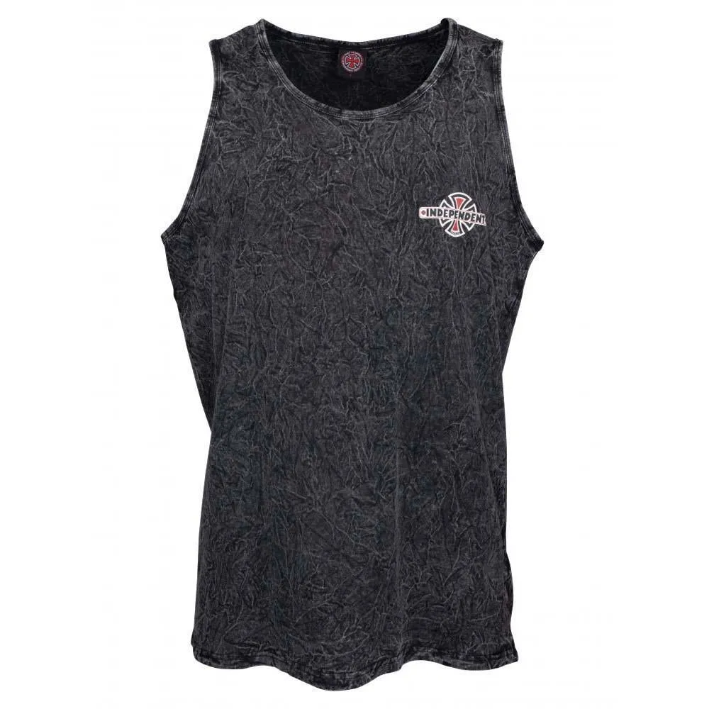 Independent Truck Co Vintage Bar Cross Vest Mineral Wash Black