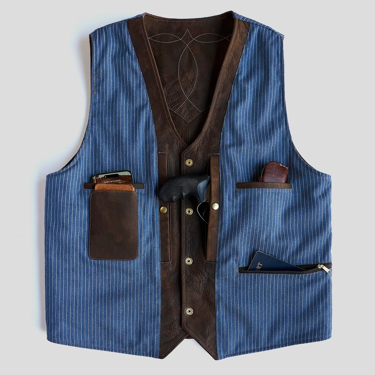 Indy Bison Austin Vest No.450 | Brown