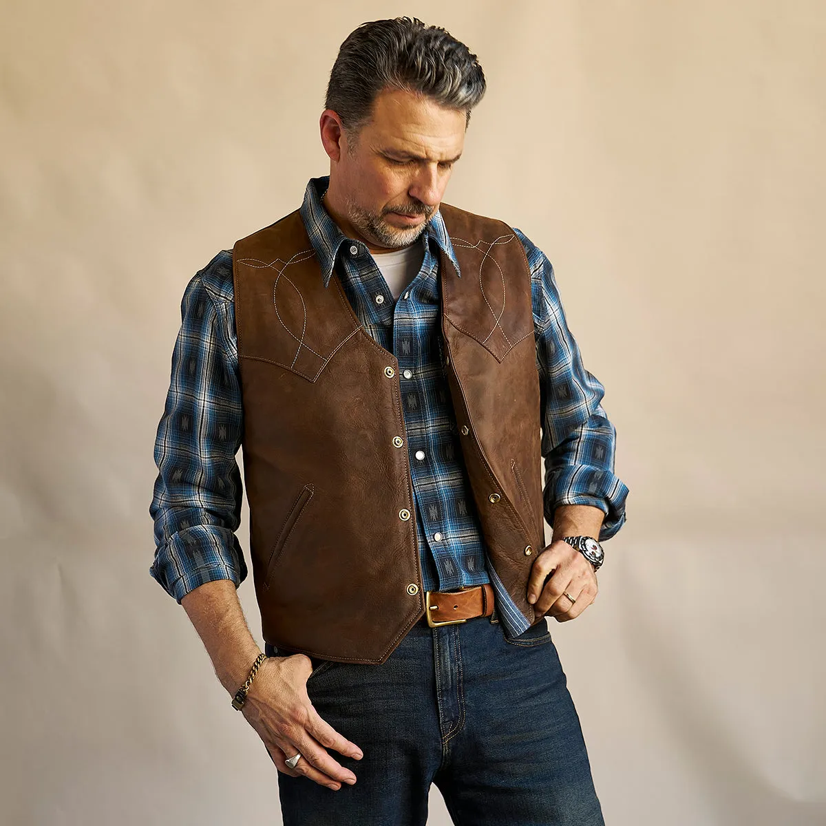 Indy Bison Austin Vest No.450 | Brown