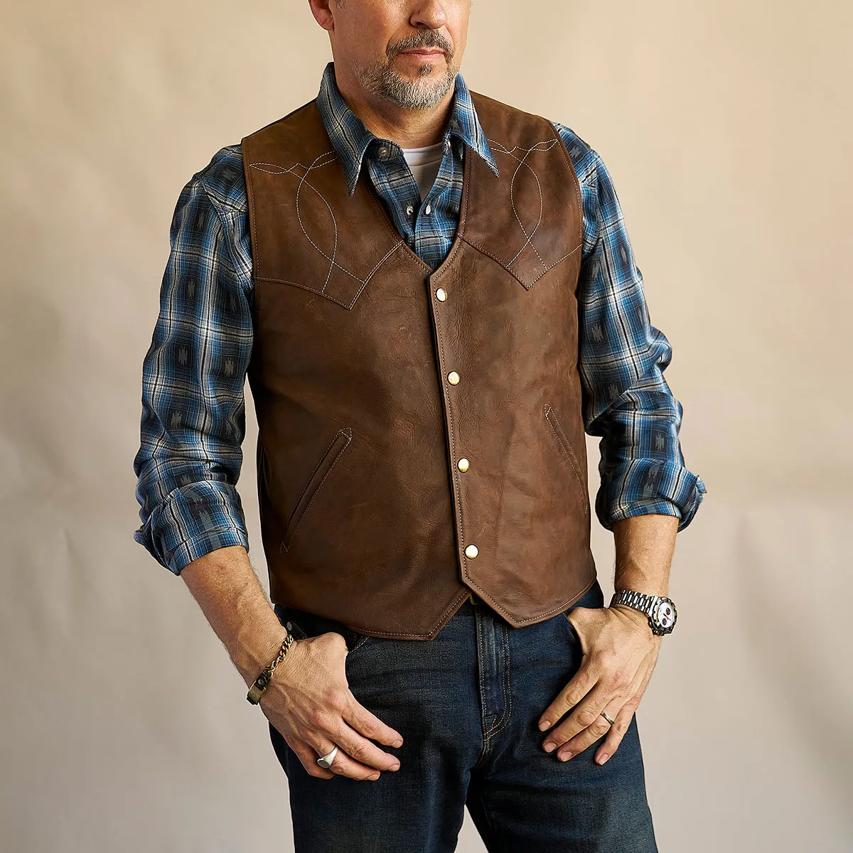 Indy Bison Austin Vest No.450 | Brown