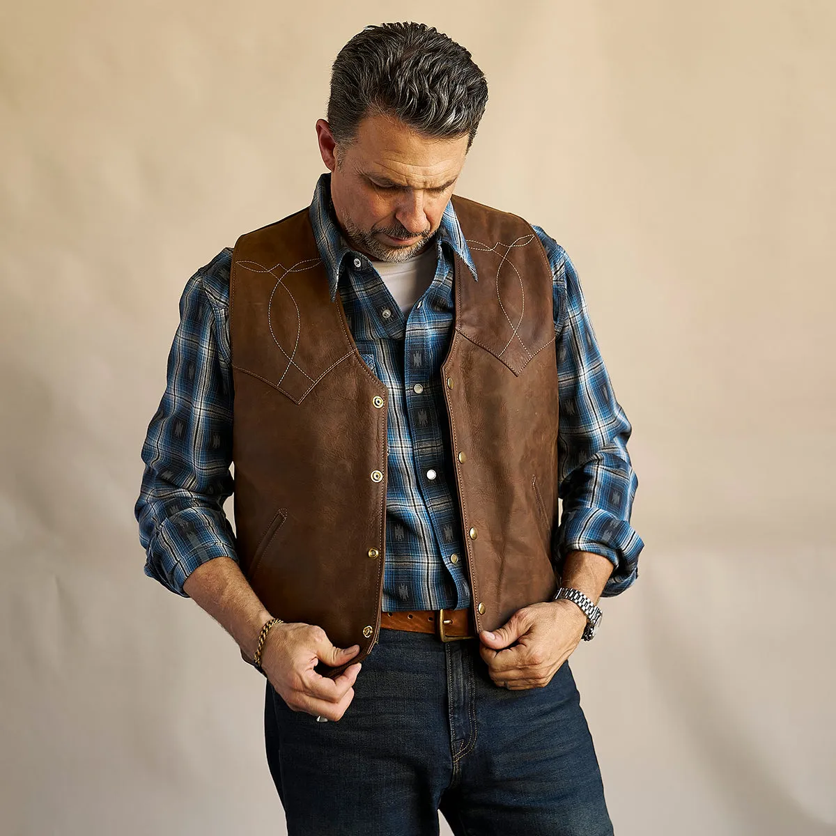 Indy Bison Austin Vest No.450 | Brown