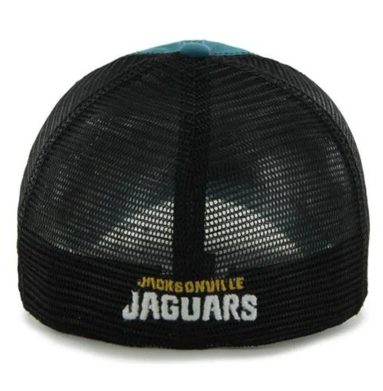 Jacksonville Jaguars 47 Brand Green Black Taylor Closer Mesh Flexfit Hat Cap