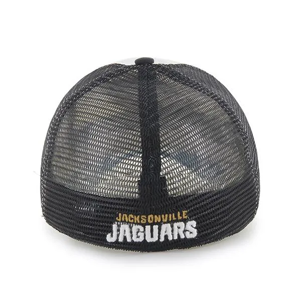 Jacksonville Jaguars 47 Brand Tri-Tone Privateer Closer Flexfit Slouch Hat Cap