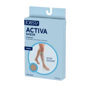 JOBST ACTIVA Sheer 15-20 mmHg Compression Socks Knee High