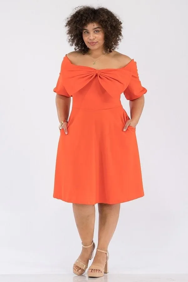 Karen T Designs 9350 Knit Bow Dress