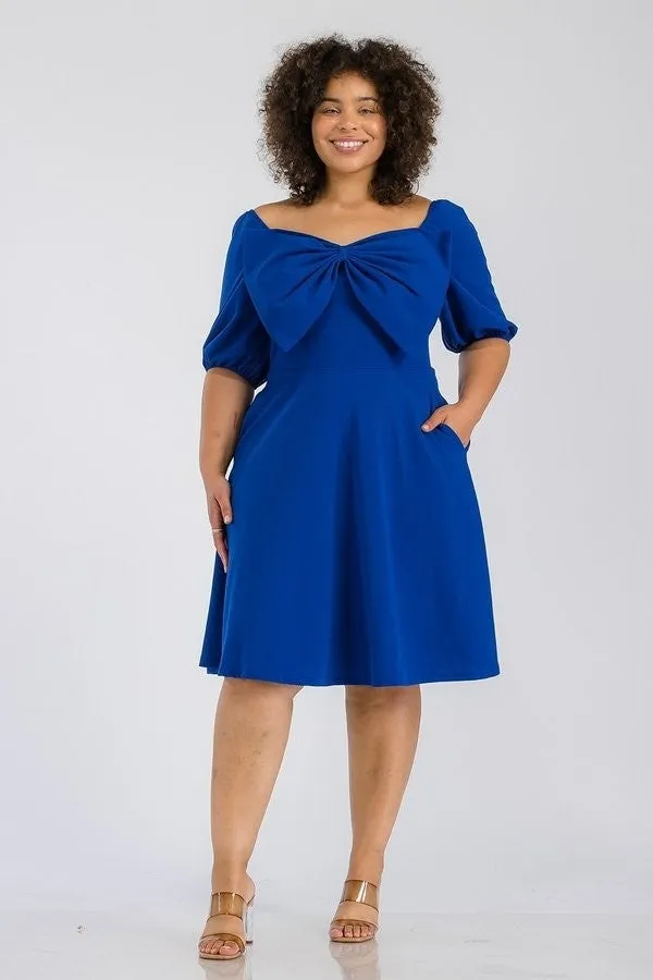 Karen T Designs 9350 Knit Bow Dress