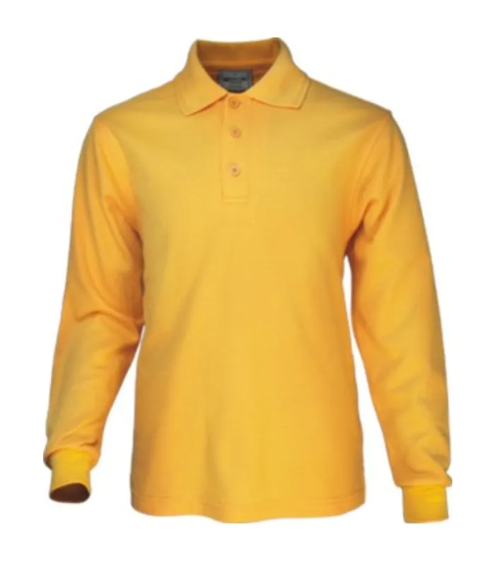 Kids Basic Polycotton, Long Sleeve Polo