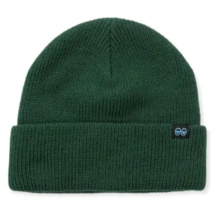 Krooked Clip Cuff Beanie Dark Green/Blue