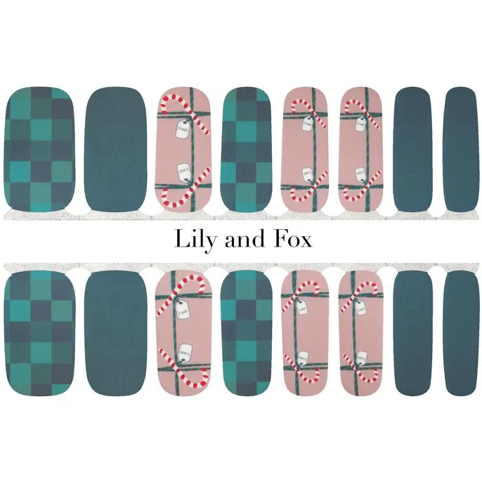 Lily And Fox - Nail Wrap - Candy Cane Lane