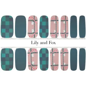 Lily And Fox - Nail Wrap - Candy Cane Lane