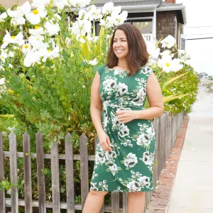 Lisa Moss Floral Faux Wrap Dress