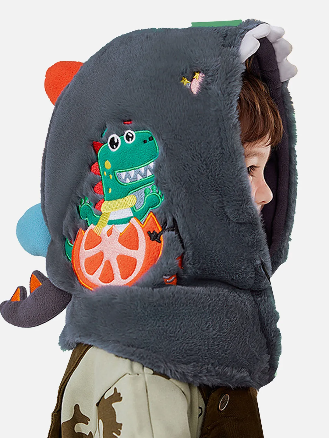 Little Surprise Box Winter Cap covering Mouth, Neck & Head.