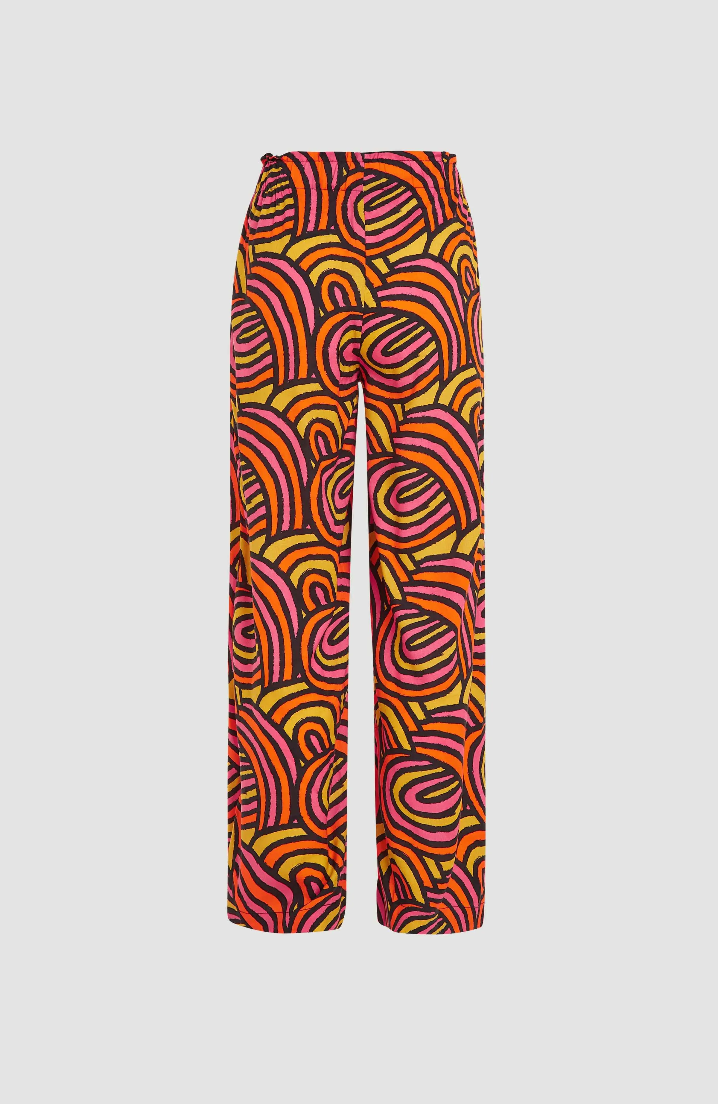 Malia Beach Pants | Orange Rainbow Stripe