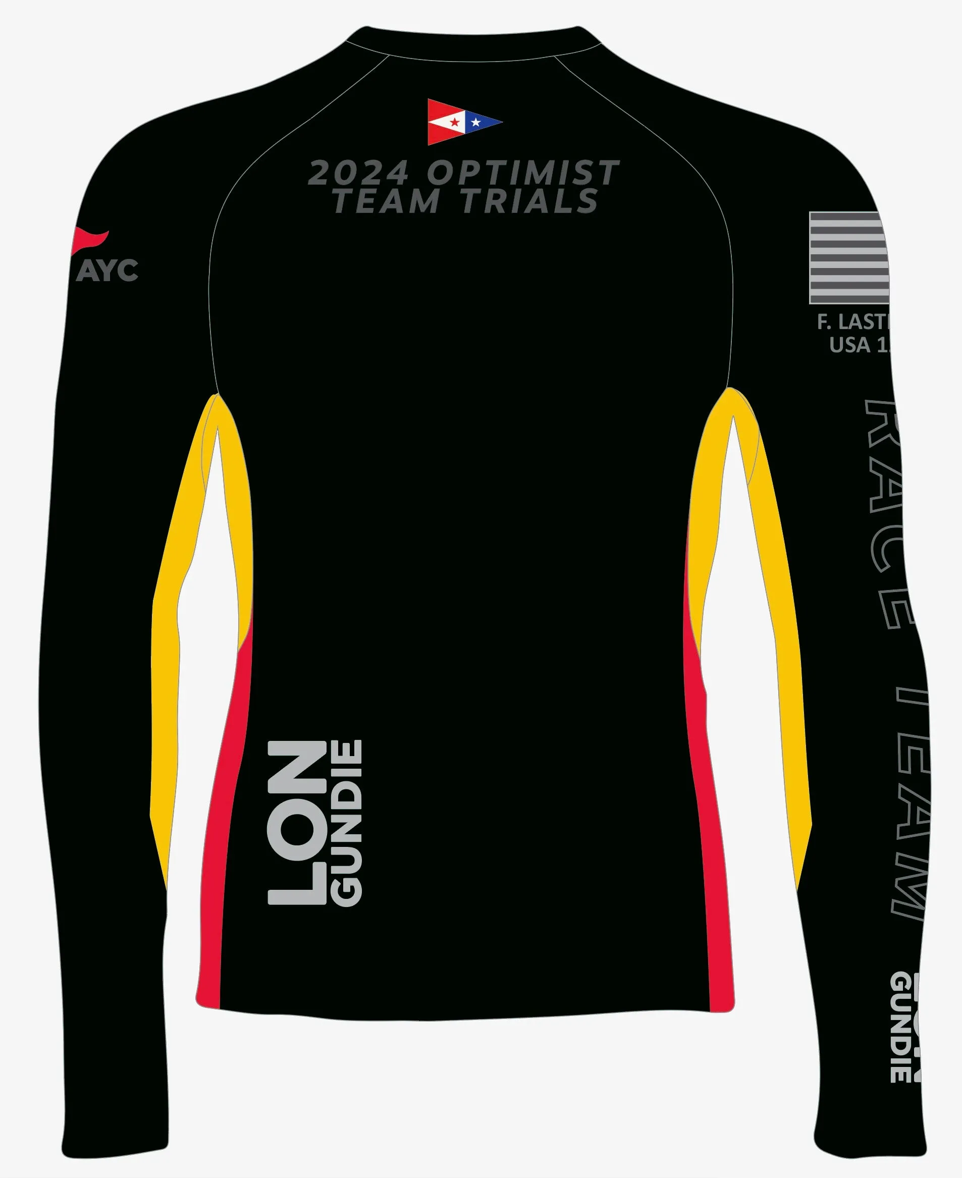 MEN TECH-TEE TOP LONG SLEEVE BLACK | ANNAPOLIS YACHT CLUB | PSNLZ'D