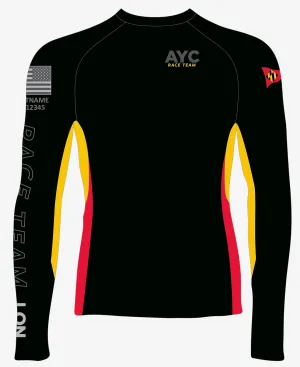 MEN TECH-TEE TOP LONG SLEEVE BLACK | ANNAPOLIS YACHT CLUB | PSNLZ'D