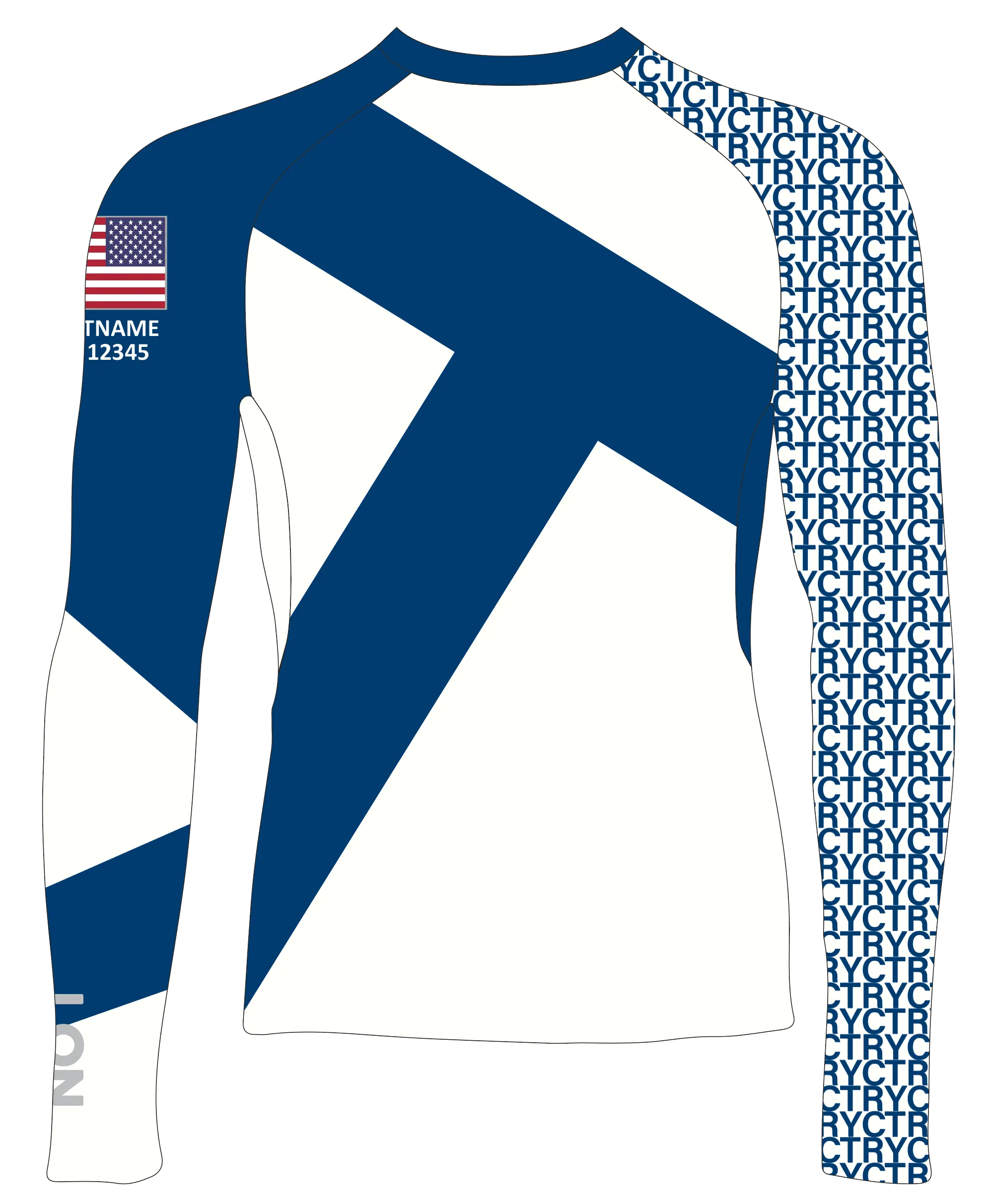 MEN TECH-TEE TOP LONG SLEEVE BLUE | TOMS RIVER YC | PSNLZ'D