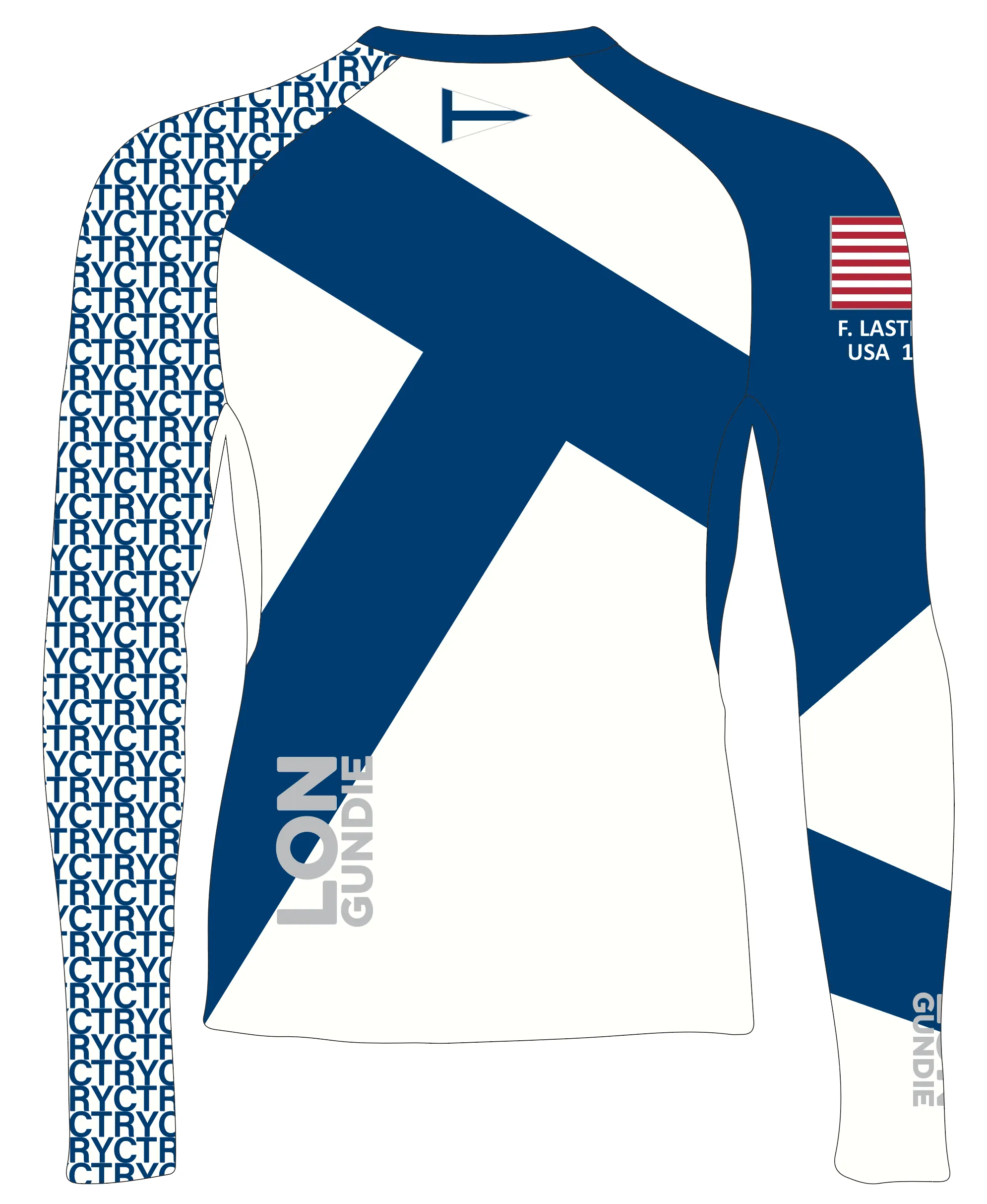 MEN TECH-TEE TOP LONG SLEEVE BLUE | TOMS RIVER YC | PSNLZ'D