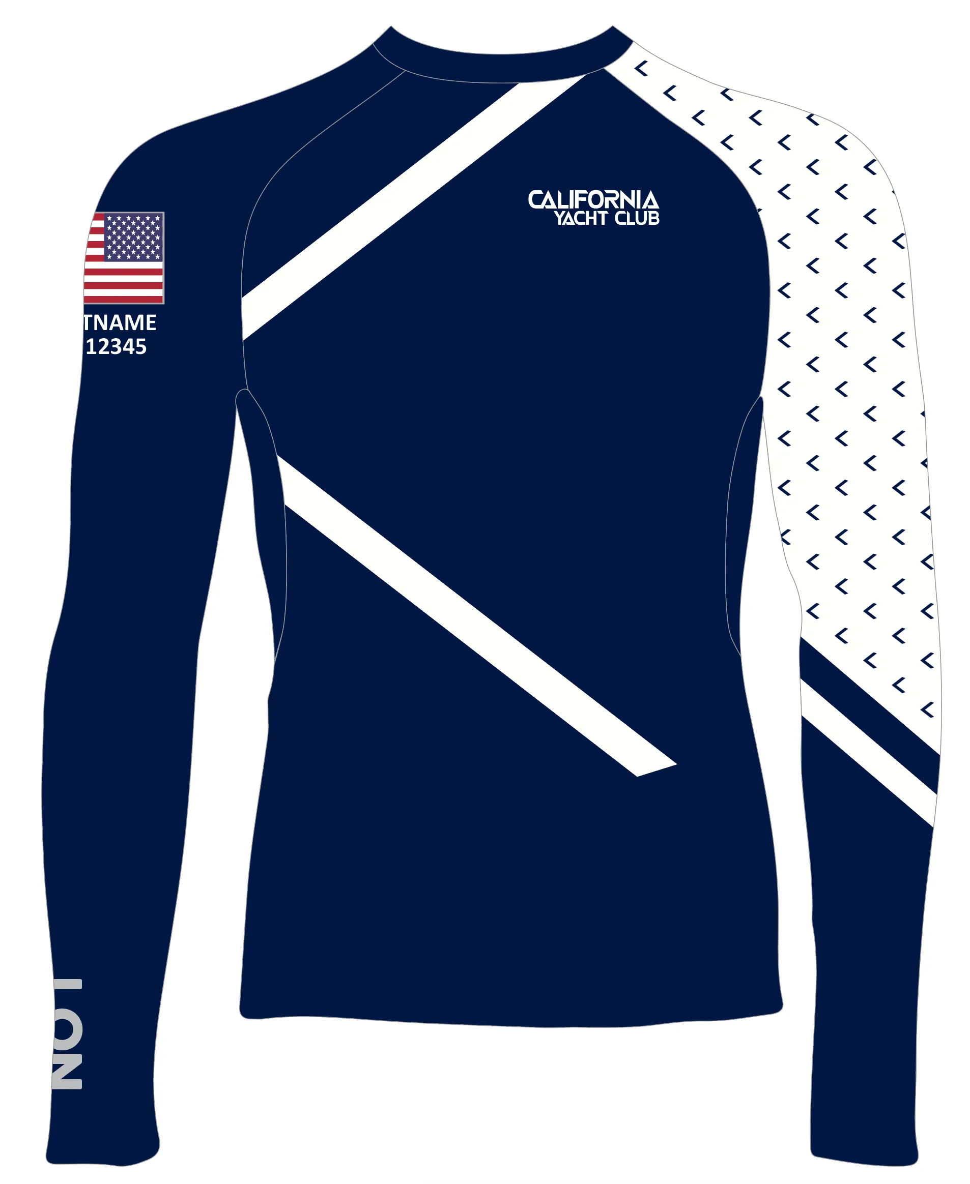 MEN TECH-TEE TOP LONG SLEEVE NAVY | CALIFORNIA YACHT CLUB | PSNLZ'D