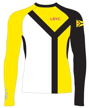 MEN TECH-TEE TOP LONG SLEEVE YELLOW | LONG BEACH YACHT CLUB