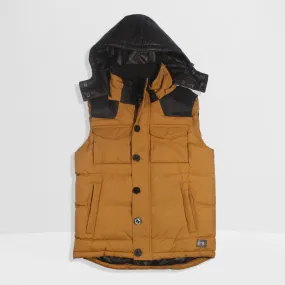 Men Warm winter vest with hoodie -8688