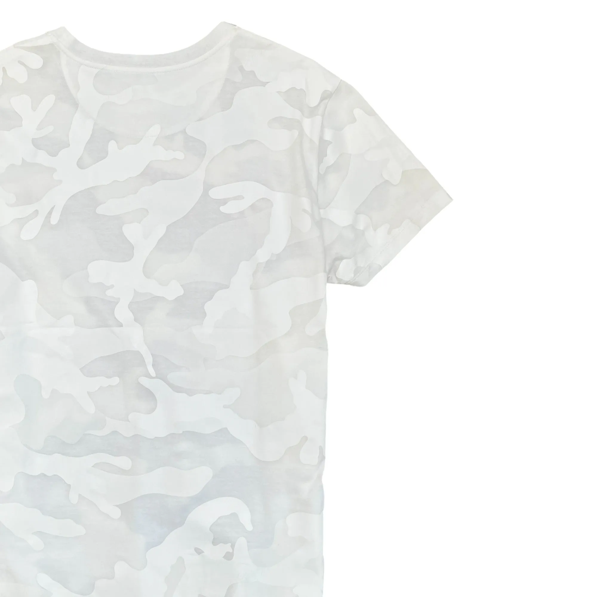 Men's Camouflage Logo T-Shirt White Size S