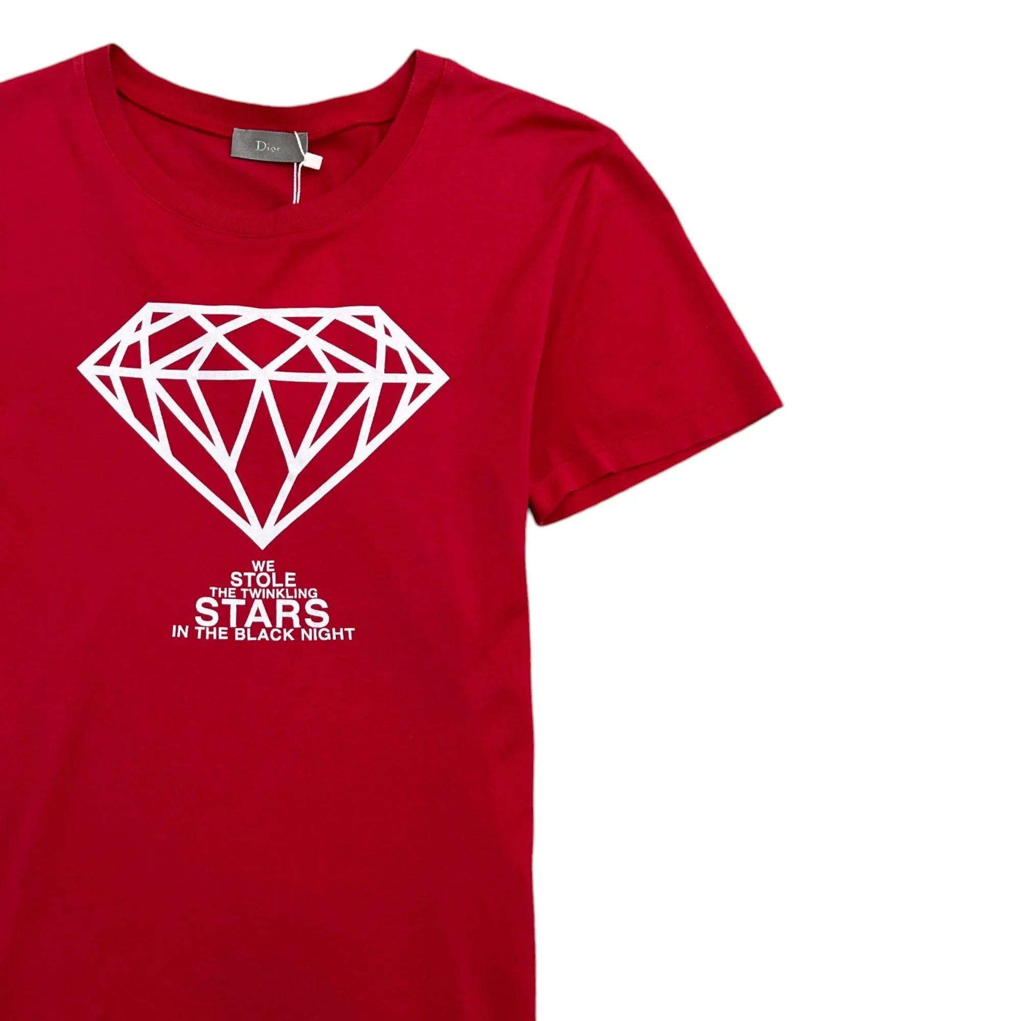 Men's Diamond T-Shirt Red Size XS