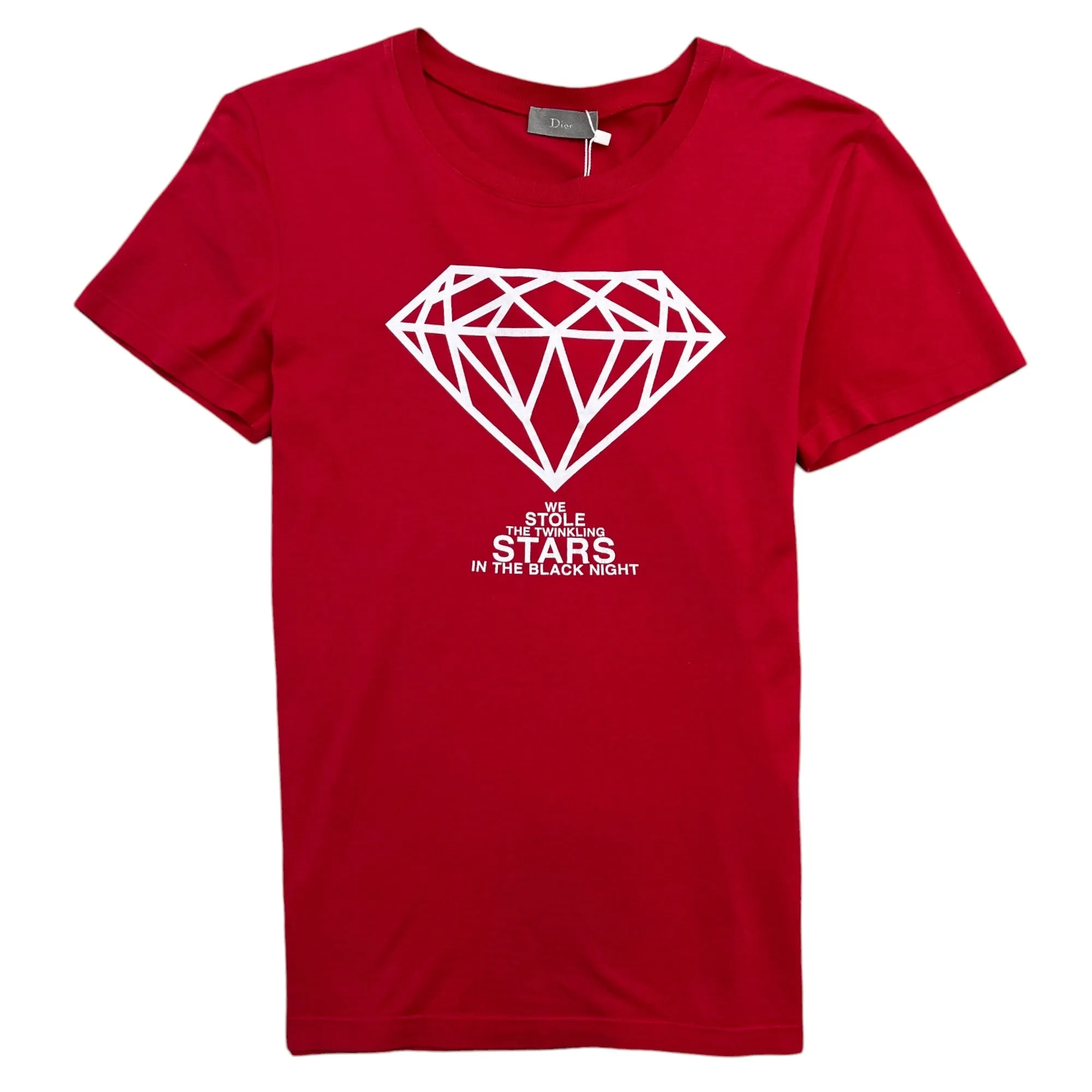 Men's Diamond T-Shirt Red Size XS