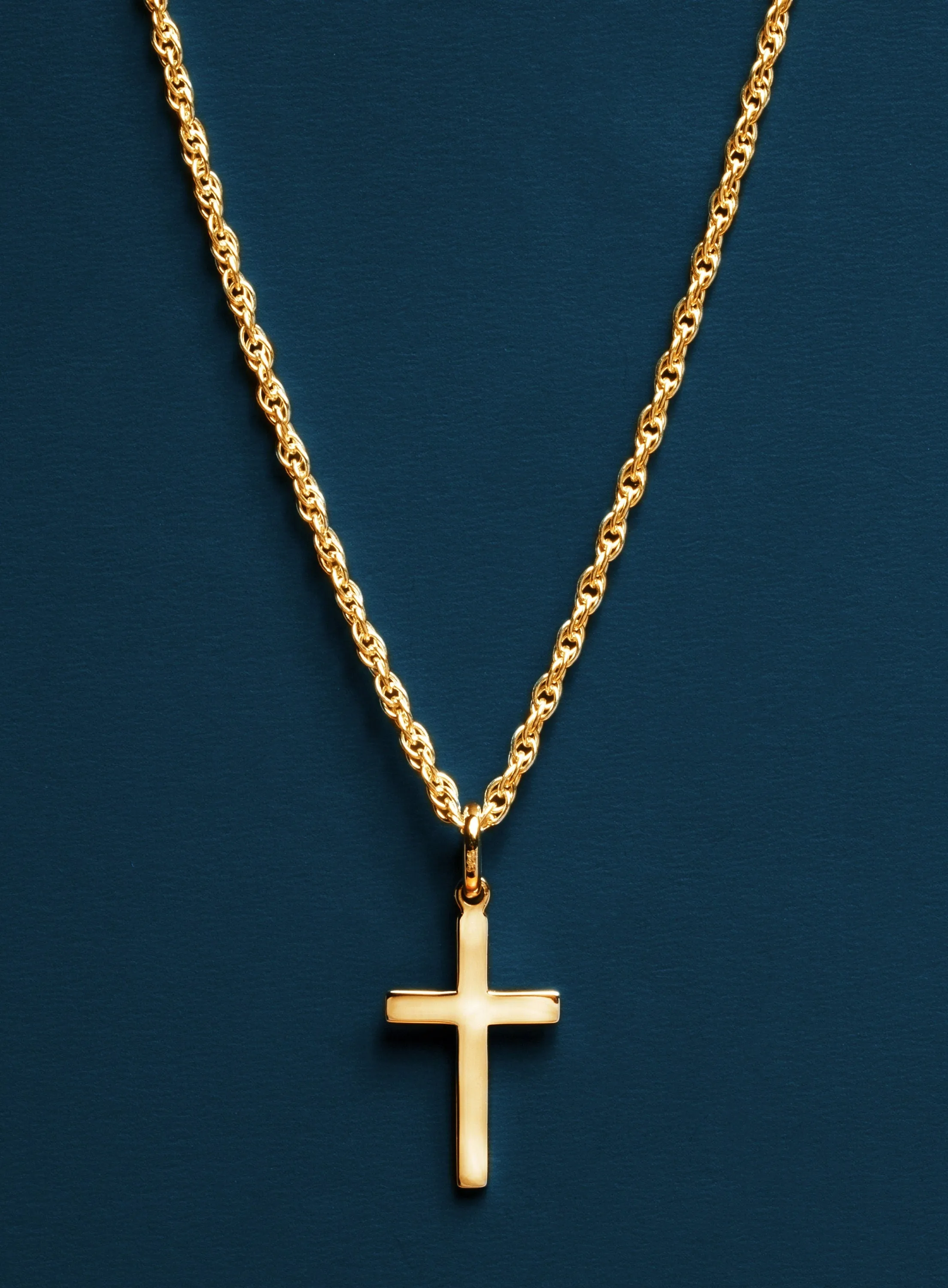 Men's Gold Cross Necklace Chain 14k Gold Filled Chain