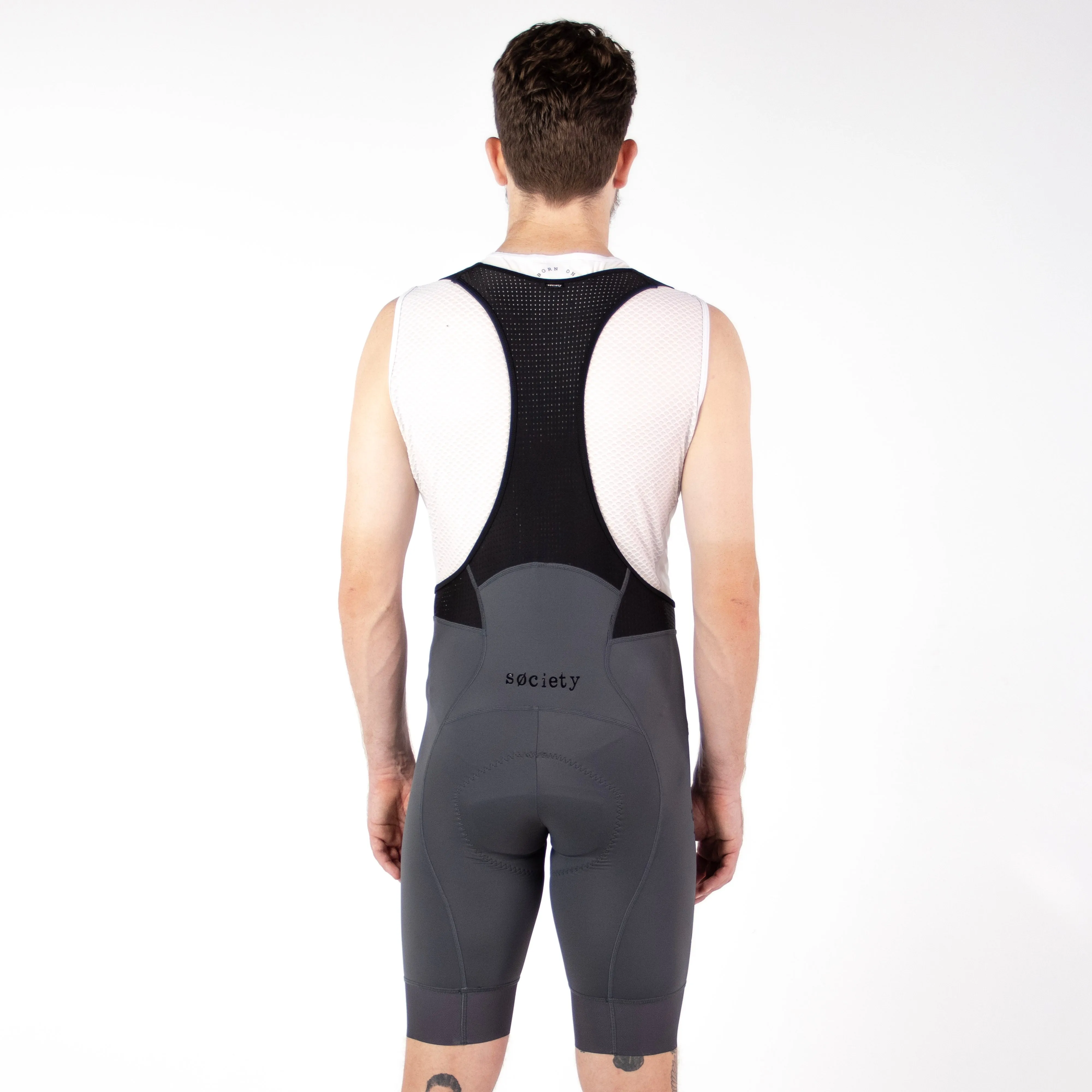 Mens Omni Bib Shorts (Gun Metal)