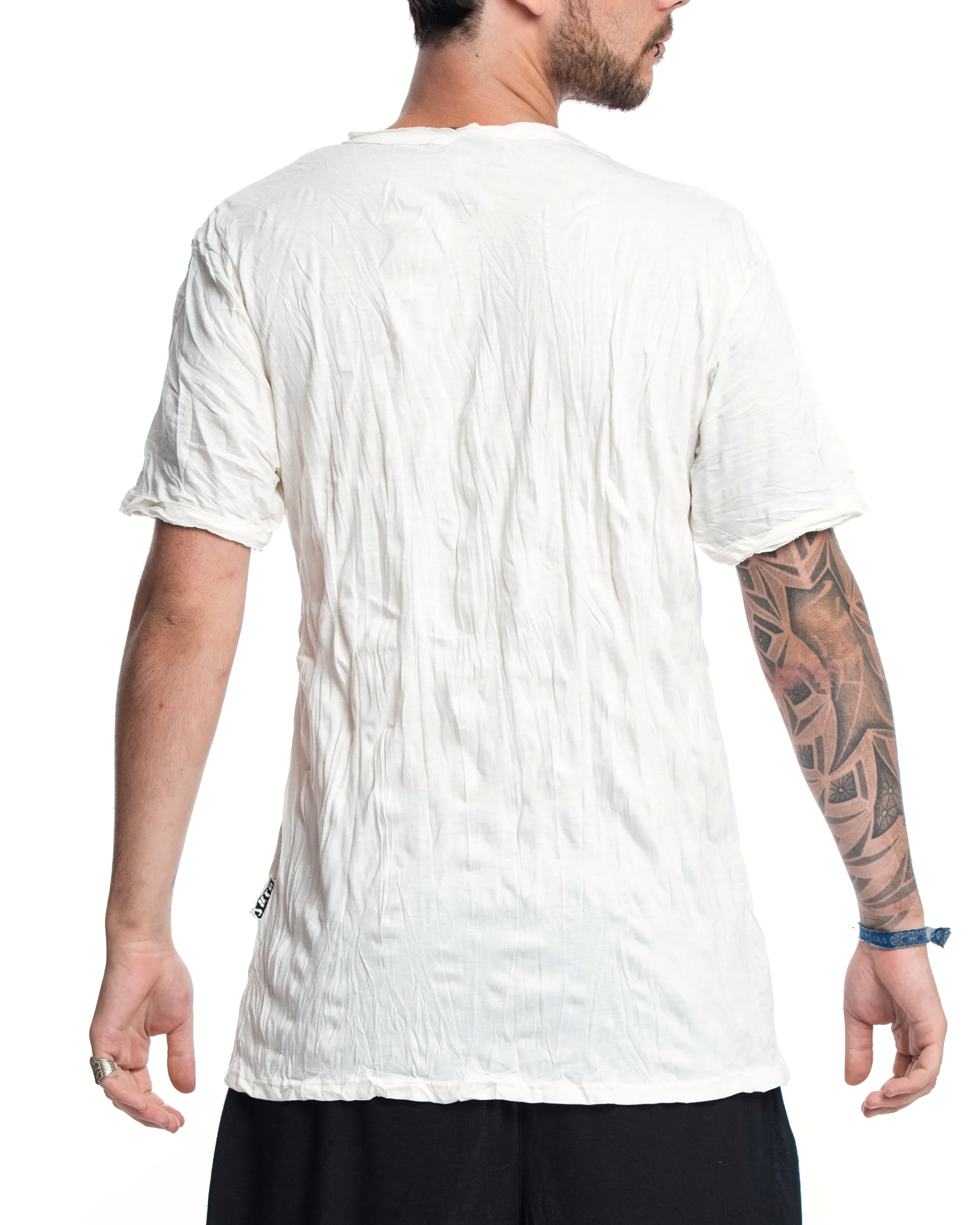 Mens Solid Color T-Shirt in White