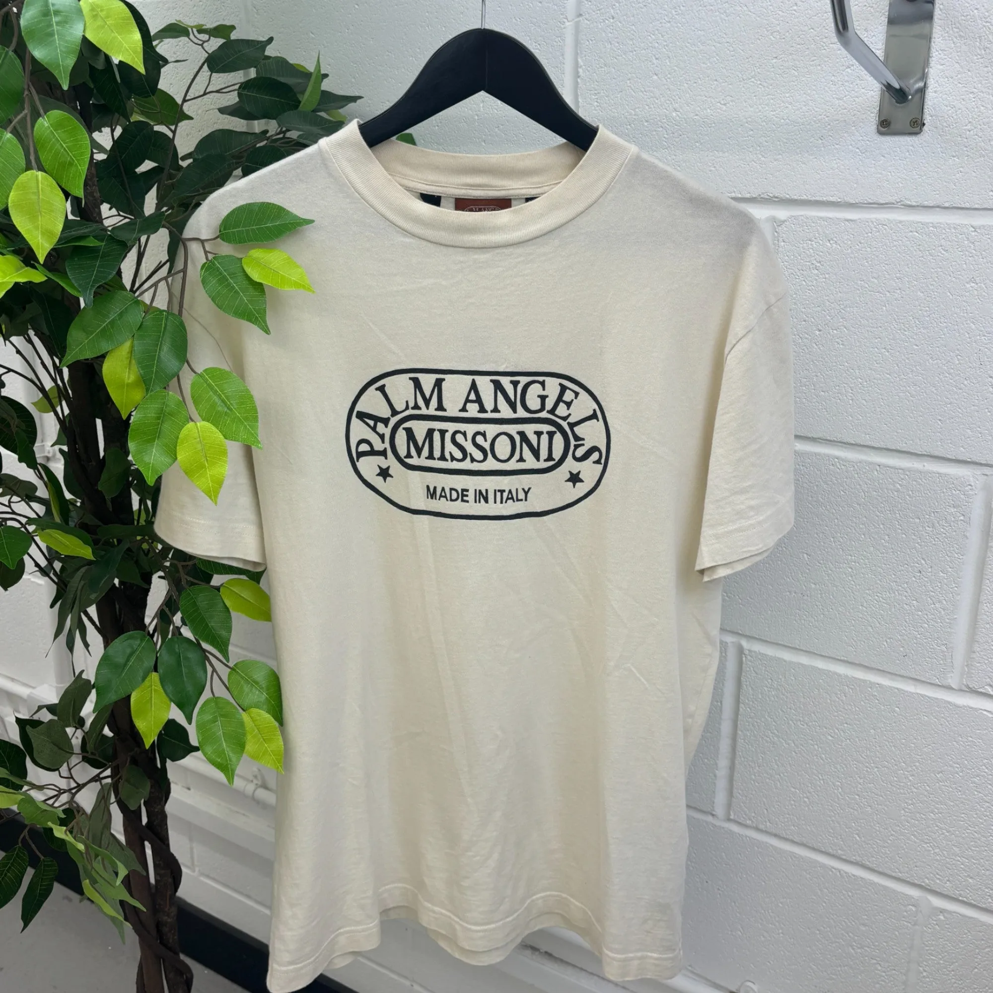 Men's X Missoni T-Shirt Cream Size M