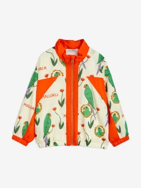 Mini Rodini Kids Parrots Print Track Jacket in Multicolour