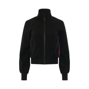 Monogram Band Track Jacket in Black