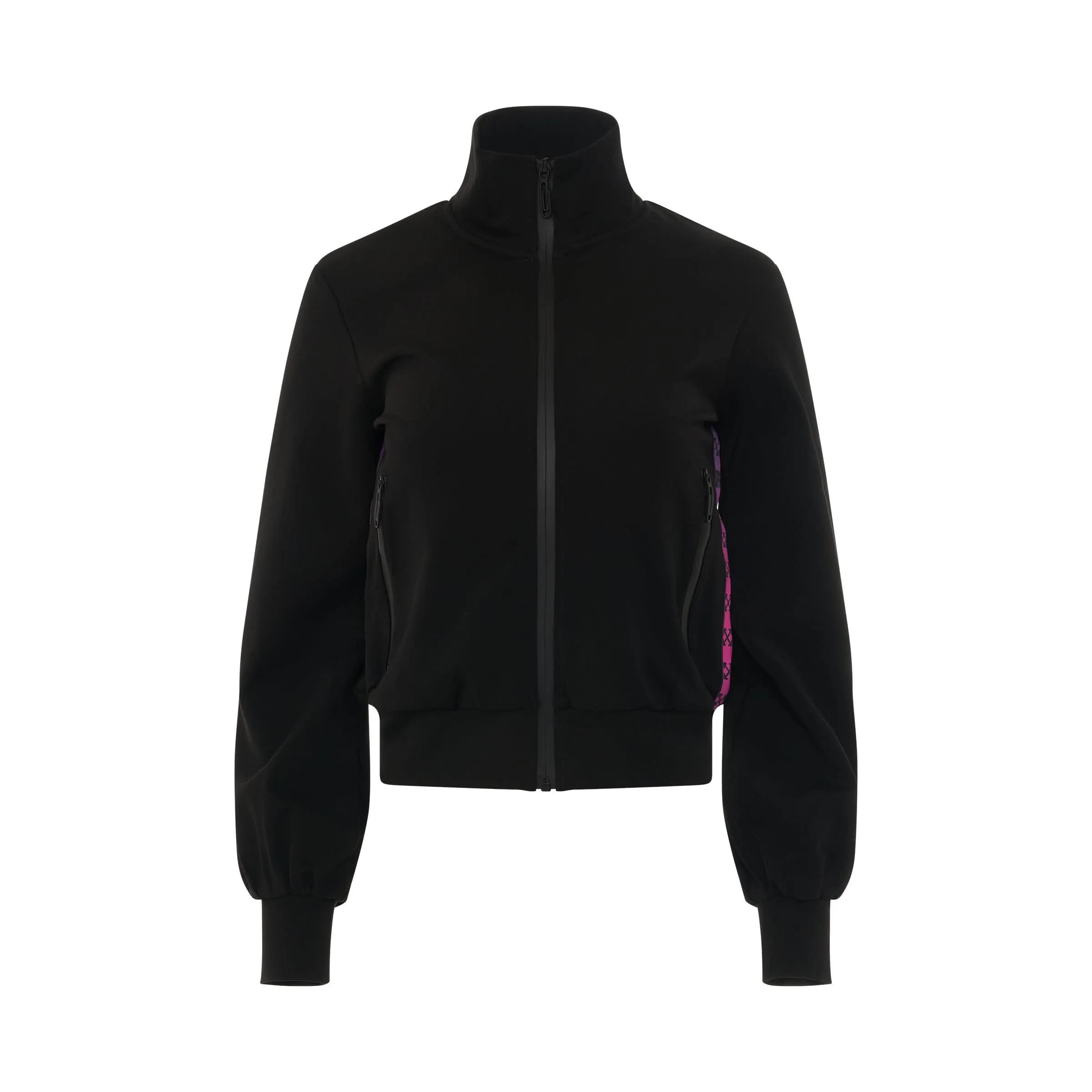 Monogram Band Track Jacket in Black