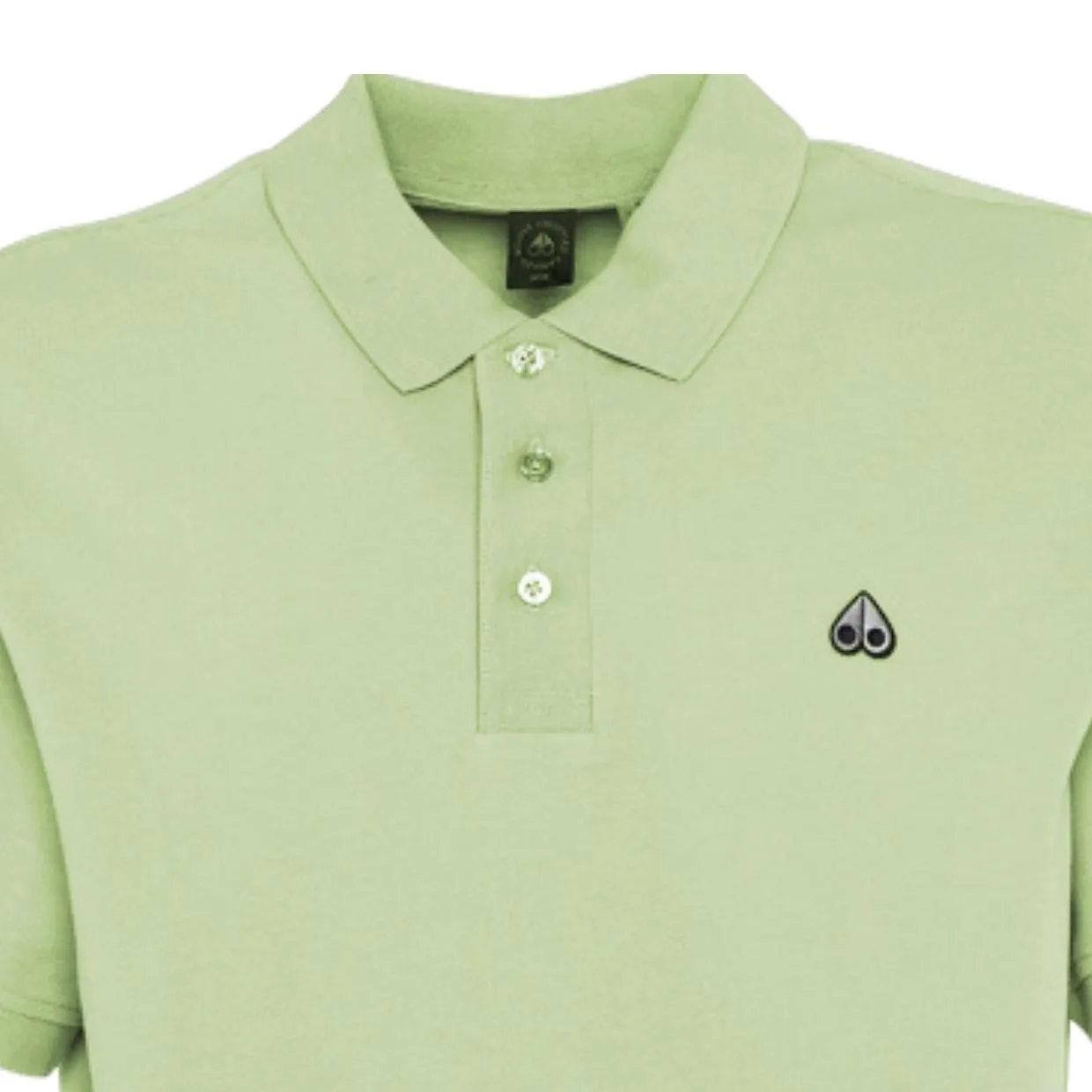 Moose Knuckles Mint Green Pique Polo Shirt