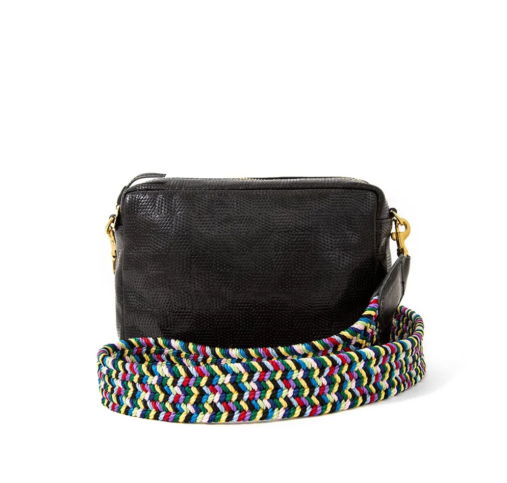 Multicolor Braided Crossbody Strap