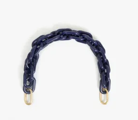 Navy Resin Link Shortie Strap